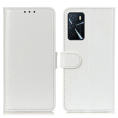 Custodia Portafoglio In Pelle Cover con Supporto M07L per Oppo A54s Bianco