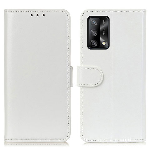 Custodia Portafoglio In Pelle Cover con Supporto M07L per Oppo A74 4G Bianco