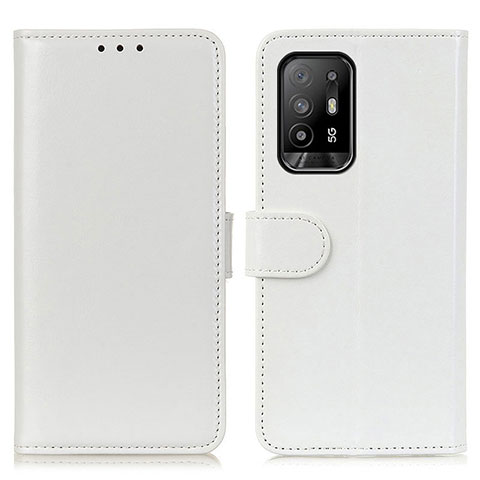 Custodia Portafoglio In Pelle Cover con Supporto M07L per Oppo A94 5G Bianco