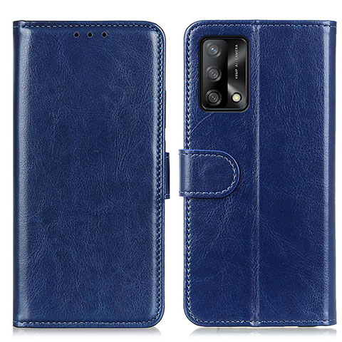 Custodia Portafoglio In Pelle Cover con Supporto M07L per Oppo Reno6 Lite Blu