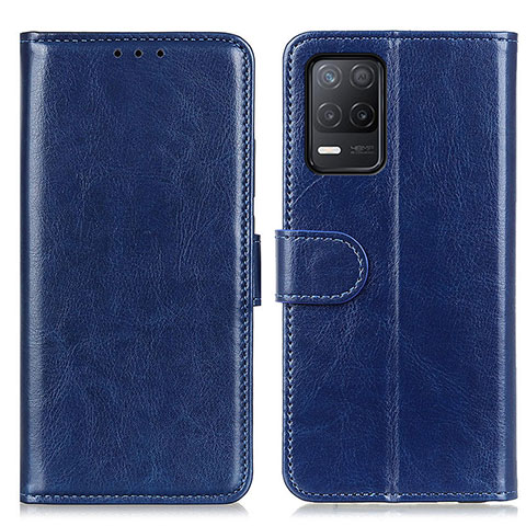 Custodia Portafoglio In Pelle Cover con Supporto M07L per Realme 8 5G Blu