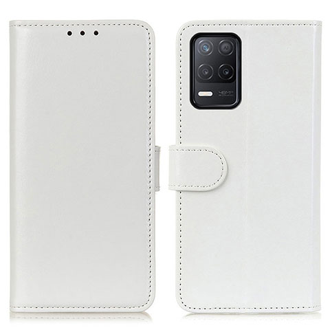 Custodia Portafoglio In Pelle Cover con Supporto M07L per Realme 8s 5G Bianco