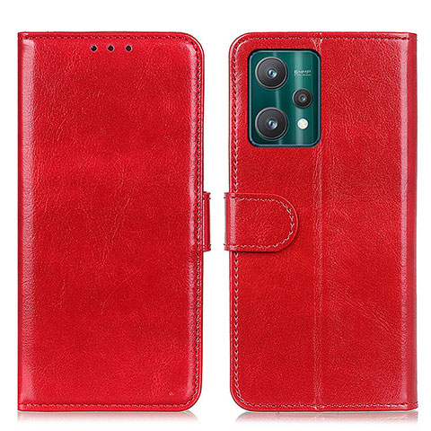 Custodia Portafoglio In Pelle Cover con Supporto M07L per Realme 9 Pro+ Plus 5G Rosso