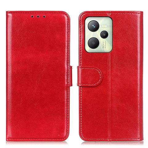 Custodia Portafoglio In Pelle Cover con Supporto M07L per Realme Narzo 50A Prime Rosso