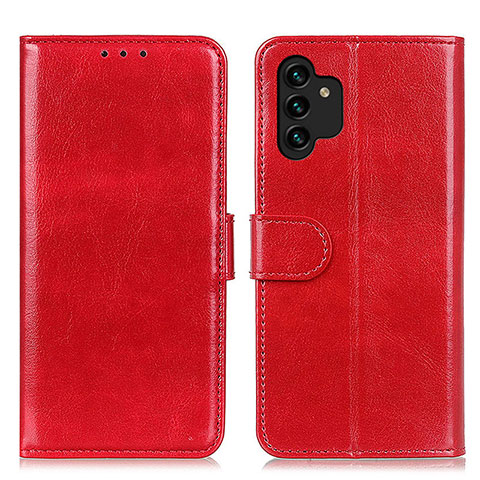 Custodia Portafoglio In Pelle Cover con Supporto M07L per Samsung Galaxy A04s Rosso