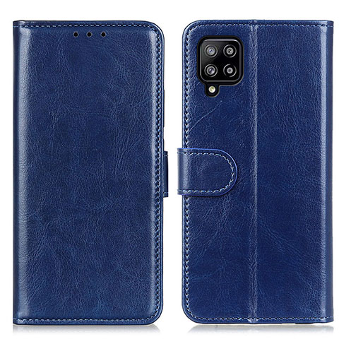 Custodia Portafoglio In Pelle Cover con Supporto M07L per Samsung Galaxy A22 4G Blu