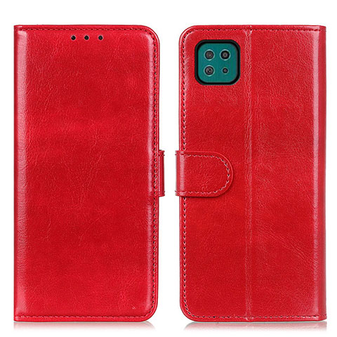 Custodia Portafoglio In Pelle Cover con Supporto M07L per Samsung Galaxy A22s 5G Rosso