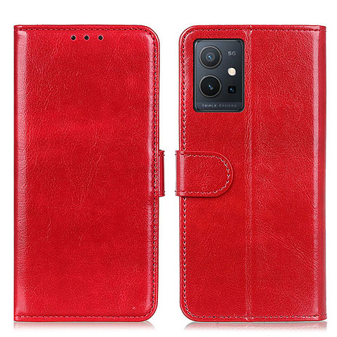 Custodia Portafoglio In Pelle Cover con Supporto M07L per Vivo iQOO Z6 5G Rosso