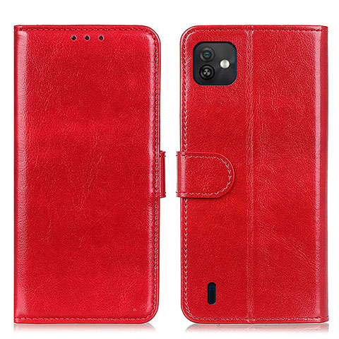 Custodia Portafoglio In Pelle Cover con Supporto M07L per Wiko Y82 Rosso