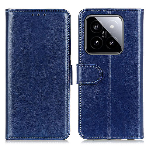 Custodia Portafoglio In Pelle Cover con Supporto M07L per Xiaomi Mi 14 Pro 5G Blu