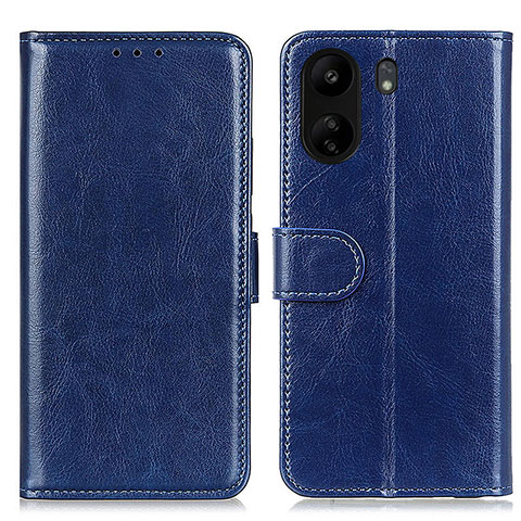 Custodia Portafoglio In Pelle Cover con Supporto M07L per Xiaomi Poco C65 Blu