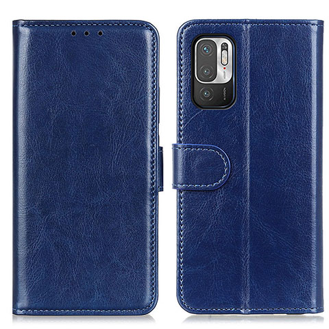 Custodia Portafoglio In Pelle Cover con Supporto M07L per Xiaomi POCO M3 Pro 5G Blu