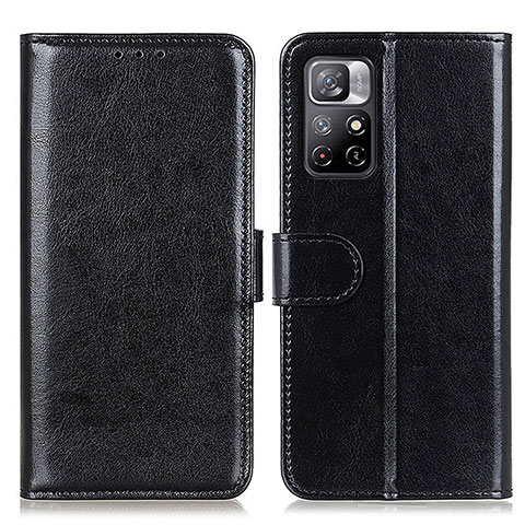 Custodia Portafoglio In Pelle Cover con Supporto M07L per Xiaomi Poco M4 Pro 5G Nero