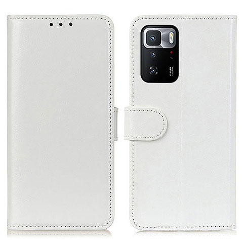 Custodia Portafoglio In Pelle Cover con Supporto M07L per Xiaomi Poco X3 GT 5G Bianco