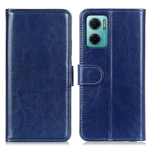 Custodia Portafoglio In Pelle Cover con Supporto M07L per Xiaomi Redmi 10 5G Blu