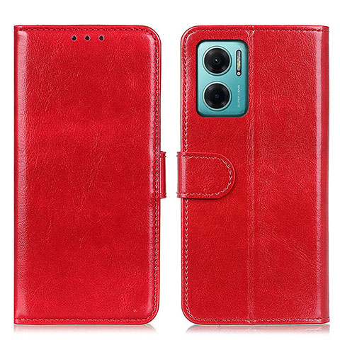 Custodia Portafoglio In Pelle Cover con Supporto M07L per Xiaomi Redmi 10 5G Rosso