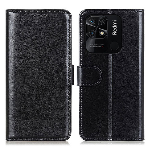 Custodia Portafoglio In Pelle Cover con Supporto M07L per Xiaomi Redmi 10 India Nero