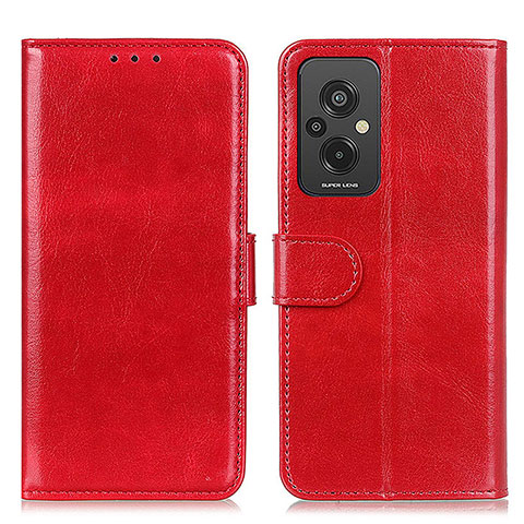 Custodia Portafoglio In Pelle Cover con Supporto M07L per Xiaomi Redmi 11 Prime 4G Rosso