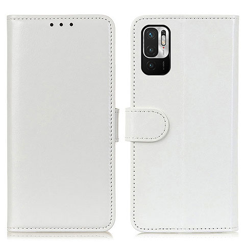 Custodia Portafoglio In Pelle Cover con Supporto M07L per Xiaomi Redmi Note 10 JE 5G Bianco