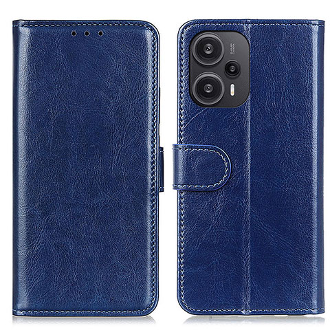 Custodia Portafoglio In Pelle Cover con Supporto M07L per Xiaomi Redmi Note 12 Turbo 5G Blu