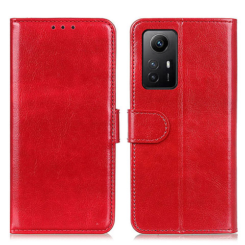 Custodia Portafoglio In Pelle Cover con Supporto M07L per Xiaomi Redmi Note 12S Rosso