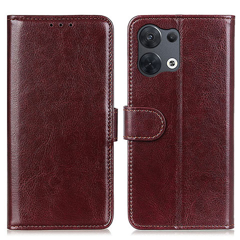 Custodia Portafoglio In Pelle Cover con Supporto M07L per Xiaomi Redmi Note 13 Pro 5G Marrone