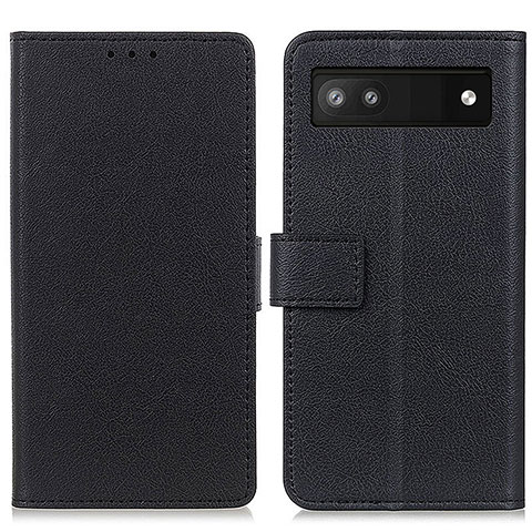 Custodia Portafoglio In Pelle Cover con Supporto M08L per Google Pixel 6a 5G Nero