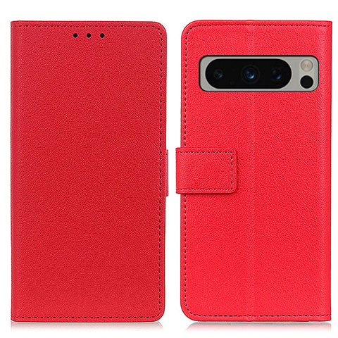 Custodia Portafoglio In Pelle Cover con Supporto M08L per Google Pixel 8 Pro 5G Rosso