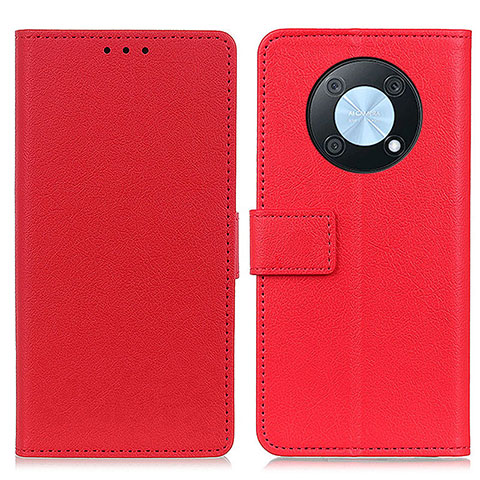 Custodia Portafoglio In Pelle Cover con Supporto M08L per Huawei Enjoy 50 Pro Rosso