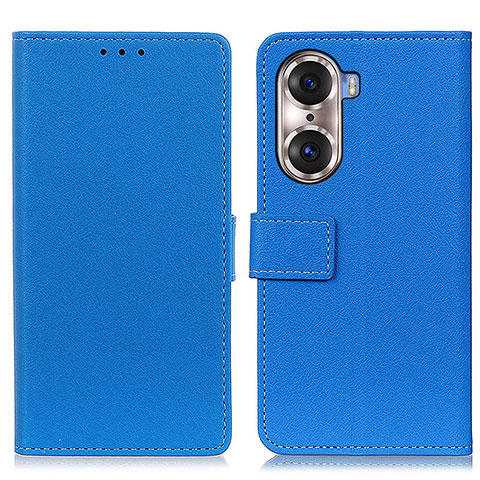 Custodia Portafoglio In Pelle Cover con Supporto M08L per Huawei Honor 60 5G Blu