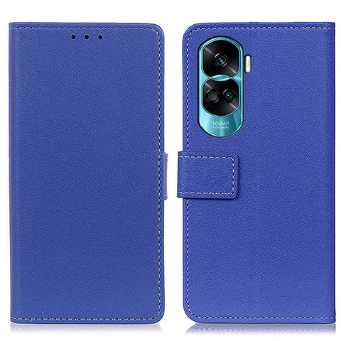 Custodia Portafoglio In Pelle Cover con Supporto M08L per Huawei Honor 90 Lite 5G Blu