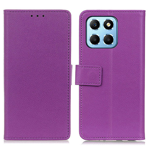 Custodia Portafoglio In Pelle Cover con Supporto M08L per Huawei Honor X6S Viola