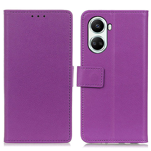 Custodia Portafoglio In Pelle Cover con Supporto M08L per Huawei Nova 10 SE Viola