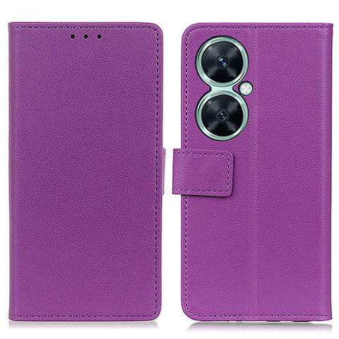 Custodia Portafoglio In Pelle Cover con Supporto M08L per Huawei Nova 11i Viola