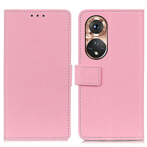 Custodia Portafoglio In Pelle Cover con Supporto M08L per Huawei Nova 9 Rosa