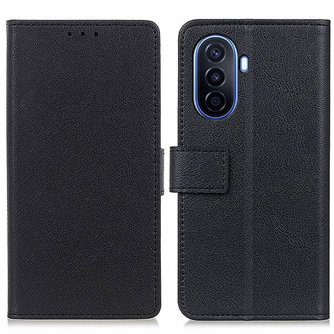 Custodia Portafoglio In Pelle Cover con Supporto M08L per Huawei Nova Y70 Nero