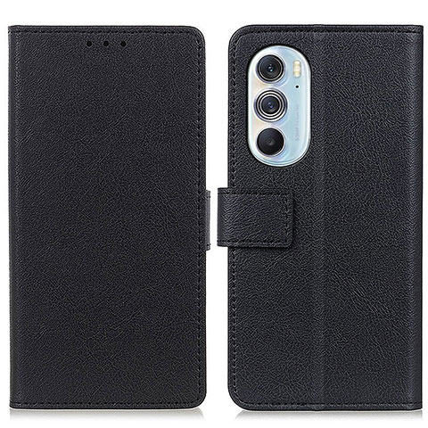 Custodia Portafoglio In Pelle Cover con Supporto M08L per Motorola Moto Edge 30 Pro 5G Nero