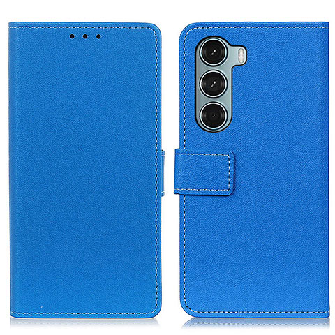 Custodia Portafoglio In Pelle Cover con Supporto M08L per Motorola Moto Edge S30 5G Blu