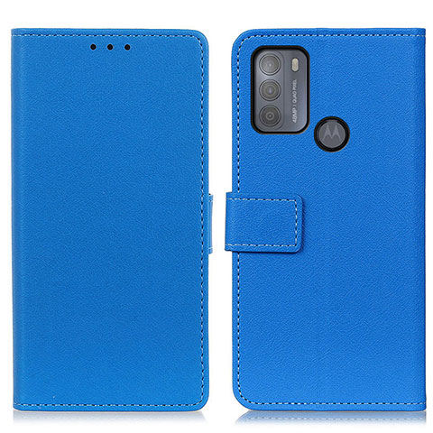 Custodia Portafoglio In Pelle Cover con Supporto M08L per Motorola Moto G50 Blu