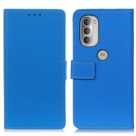 Custodia Portafoglio In Pelle Cover con Supporto M08L per Motorola Moto G51 5G Blu