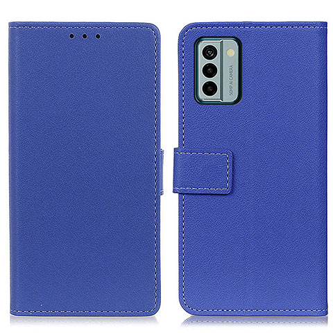 Custodia Portafoglio In Pelle Cover con Supporto M08L per Nokia G22 Blu