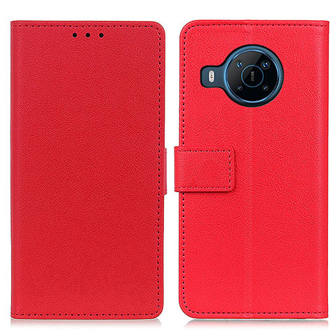 Custodia Portafoglio In Pelle Cover con Supporto M08L per Nokia X100 5G Rosso