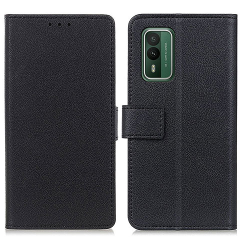 Custodia Portafoglio In Pelle Cover con Supporto M08L per Nokia XR21 Nero