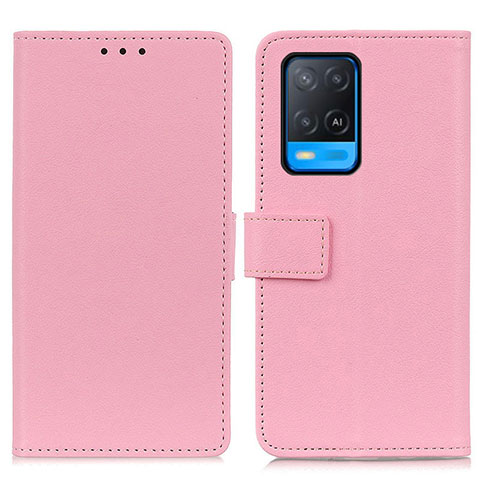 Custodia Portafoglio In Pelle Cover con Supporto M08L per Oppo A54 4G Rosa