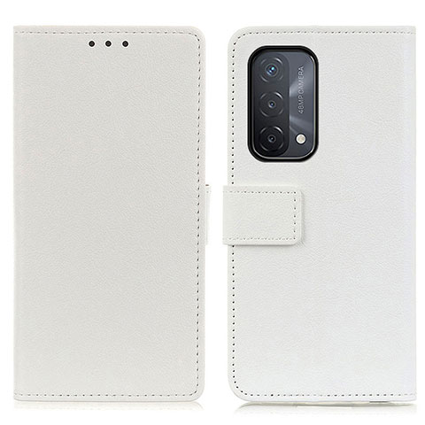 Custodia Portafoglio In Pelle Cover con Supporto M08L per Oppo A93 5G Bianco