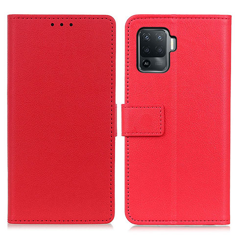 Custodia Portafoglio In Pelle Cover con Supporto M08L per Oppo A94 4G Rosso