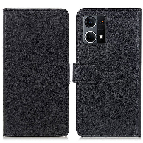 Custodia Portafoglio In Pelle Cover con Supporto M08L per Oppo F21 Pro 4G Nero