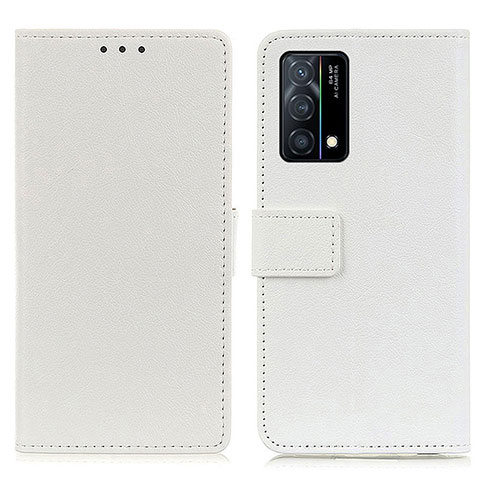 Custodia Portafoglio In Pelle Cover con Supporto M08L per Oppo K9 5G Bianco