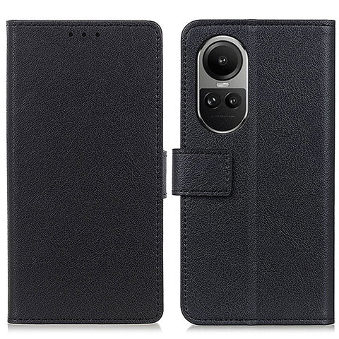 Custodia Portafoglio In Pelle Cover con Supporto M08L per Oppo Reno10 Pro 5G Nero