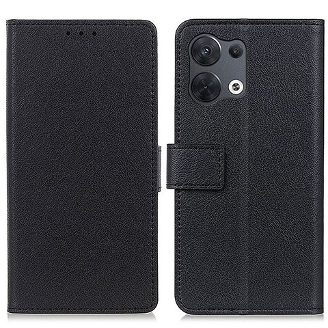 Custodia Portafoglio In Pelle Cover con Supporto M08L per Oppo Reno9 Pro 5G Nero